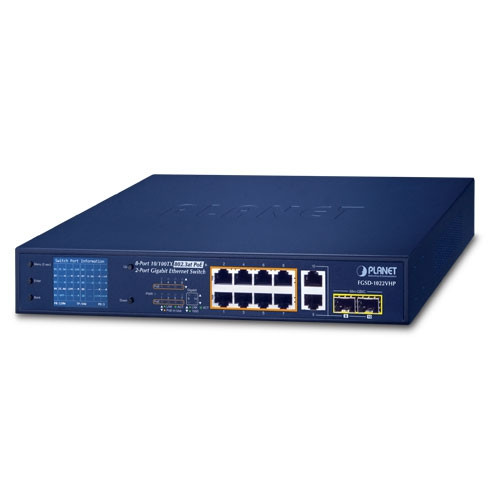 Switch Fast Ethernet PoE+ 802.3at